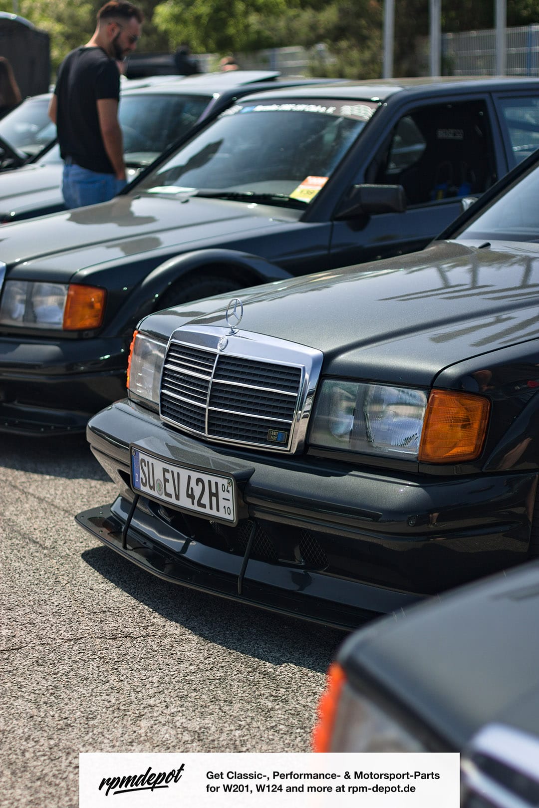 Rückblick: DTM Revival Hockenheim 2023 2 Mercedes 190E 2.5 16 Evolution II DTM Revival Hockenheim 2023 rpmdepot Mercedes W201 190 W124 Teile
