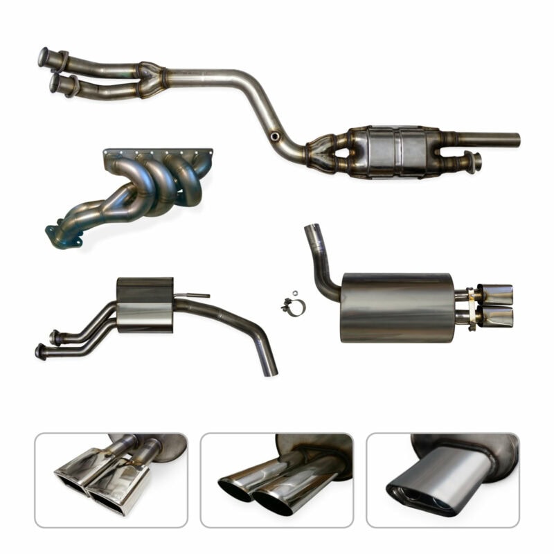 fox exhaust systems ART 001414 Performance Edelstahl Komplettanlage Mercedes W201 190E 16V 2.3 16 mit 200 Zellen Kat