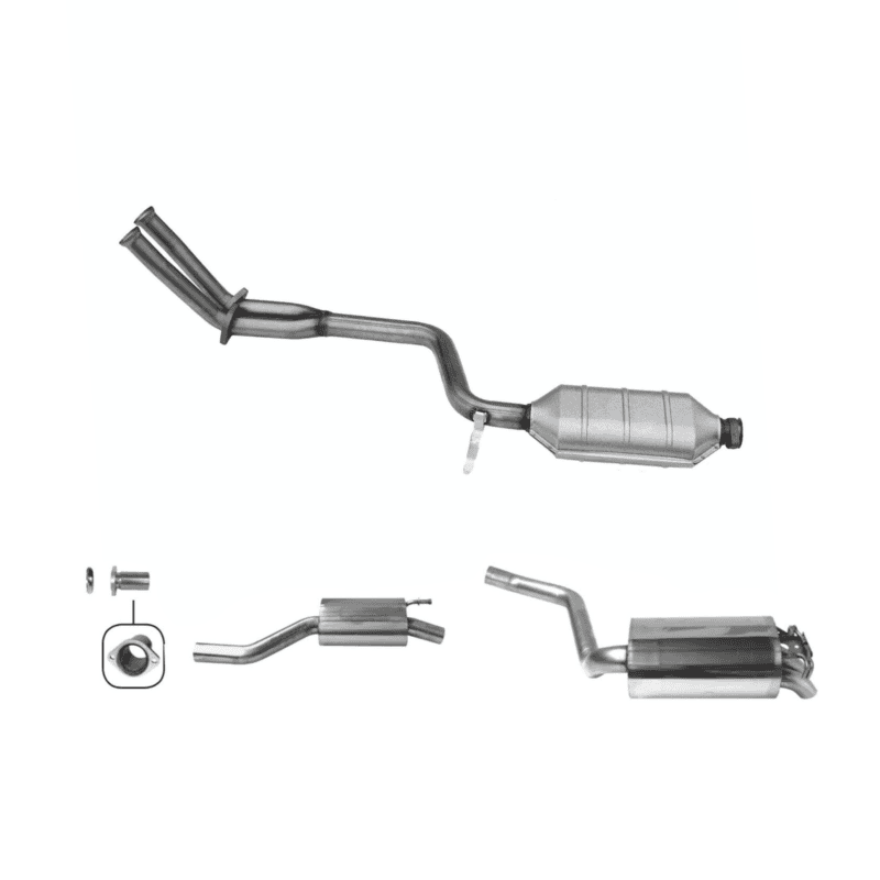 ART-001551 - Edelstahl Abgasanlage mit Katalysator Mercedes Benz 190E 1.8, 2.0, 2.3 W201 - A2014900901, A2014901920, A2014902515, A2014902615, A2014909519 ART 001551 Edelstahl Abgasanlage mit Katalysator Mercedes Benz 190E 1.8 2.0 2.3 W201 A2014900901 A2014901920 A2014902515 A2014902615 A2014909519