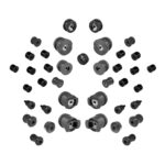 Full Set of Black Polyurethane Bushings Mercedes W140 S-Class