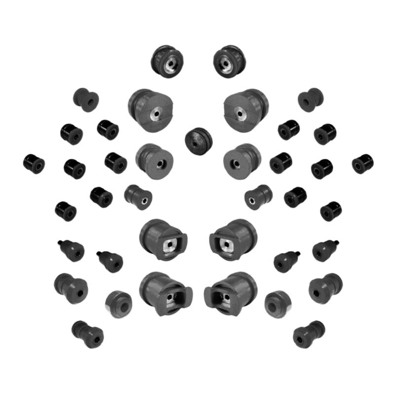 ART 002023 PU Buchsen Komplettset schwarz Mercedes W140 S Klasse Querlenker Streben Achskoerper Stabilisatoren Differential